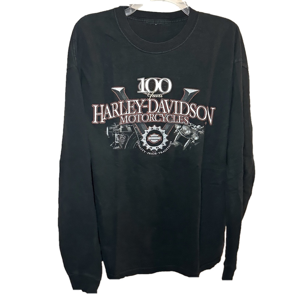 (2003) 100 Years Harley Davidson Long Sleeve Shirt XL